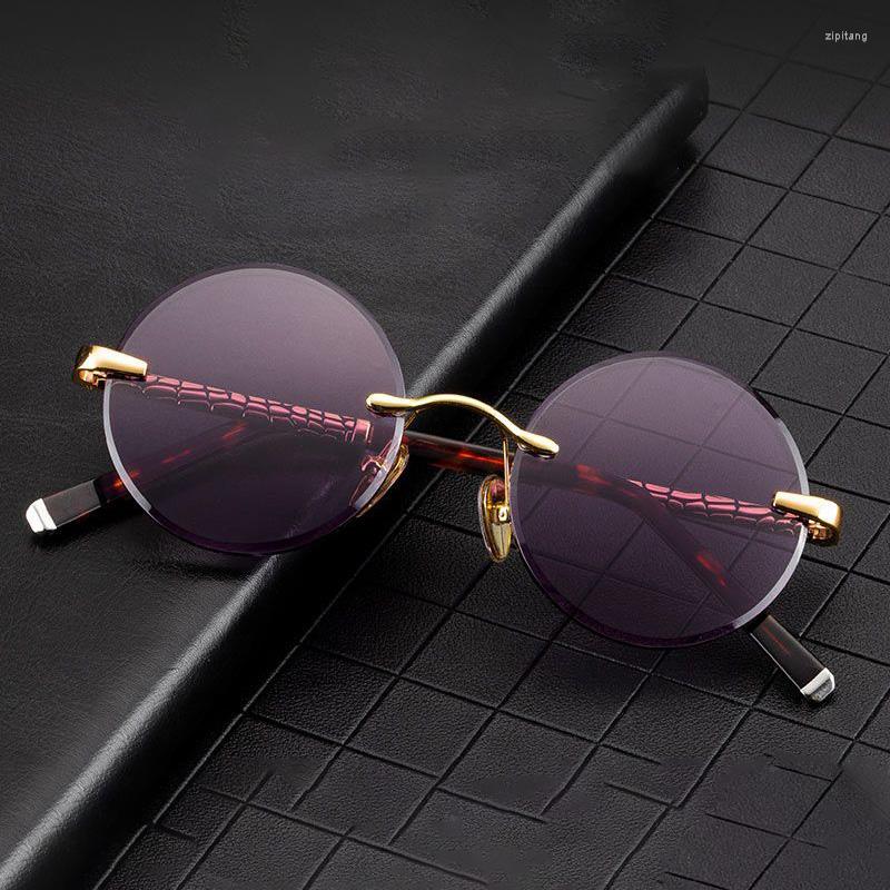 Sunglasses Natural Stone Men Women Rimless Round Mineral Glass Purple Lens Glasses Male High End Anti Scratch
Sunglasses Natural Stone Men Women Rimless Round Mineral Glass Purple Lens Glasses Male High End Anti Scratch