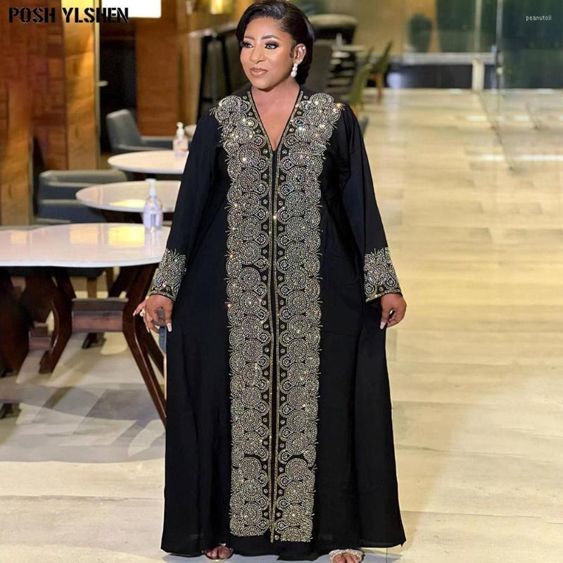 Ethnic Clothing 2023 V-neck African Dresses For Women Robe Femme Musulmane Fashion Abaya Dubai Luxury Drill Abayas Kaftan Boubou Party Gowns
Ethnic Clothing 2023 V-neck African Dresses For Women Robe Femme Musulmane Fashion Abaya Dubai Luxury Drill Abayas Kaftan Boubou Party Gowns