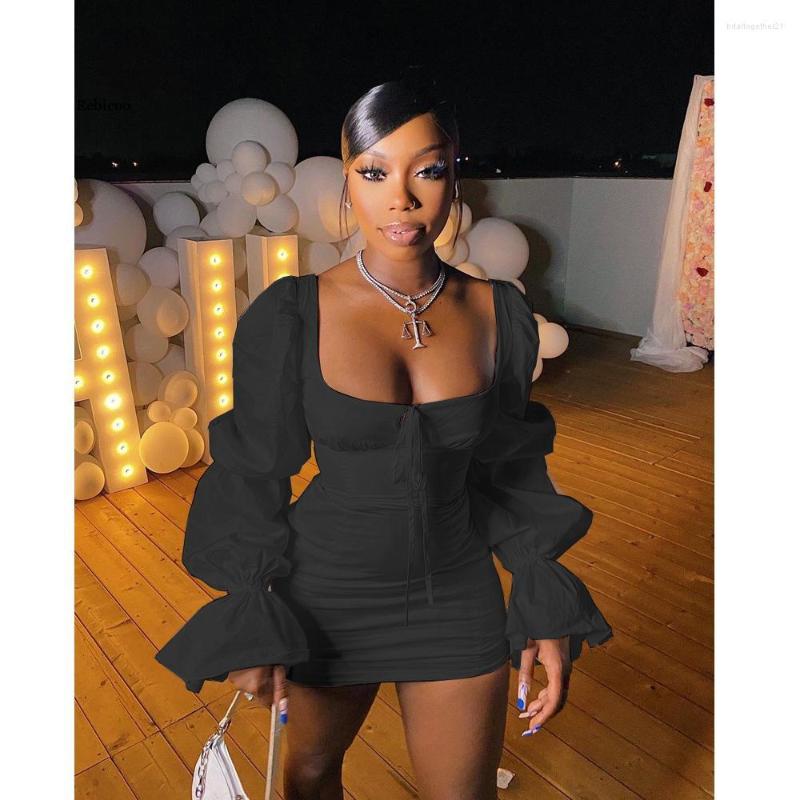 Casual Dresses Sexy Puff Sleeve Lady Bodycon Mini Dress Bandage Birthday Party Outfits For Women Backless Night Club Y2K Clothes, Black
Casual Dresses Sexy Puff Sleeve Lady Bodycon Mini Dress Bandage Birthday Party Outfits For Women Backless Night Club Y2K Clothes, Black