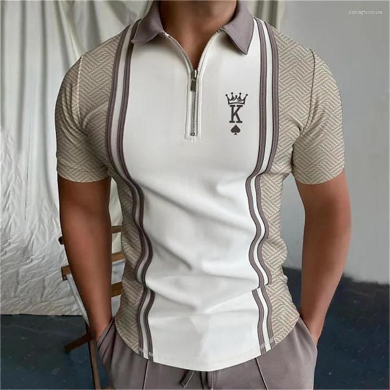 Men's Casual Shirts Poker Men's Tops Turn-down Collar Zippers Golf Letter Clothing Men Short Sleeve Tee Plain T-shirt General Shirt, Slpl1020
Men's Casual Shirts Poker Men's Tops Turn-down Collar Zippers Golf Letter Clothing Men Short Sleeve Tee Plain T-shirt General Shirt, Slpl1020
