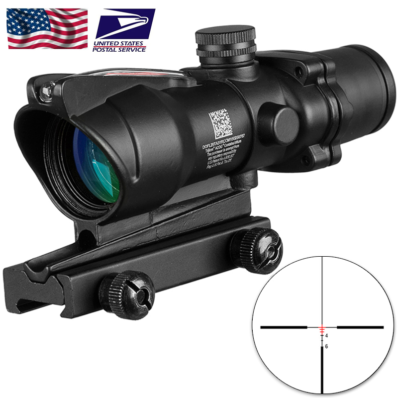 Trijicon Hunting Riflescope ACOG 4X32 Real Fiber Optics Red Green Illuminated Cross Reticle Tactical Optical Sight
Trijicon Hunting Riflescope ACOG 4X32 Real Fiber Optics Red Green Illuminated Cross Reticle Tactical Optical Sight