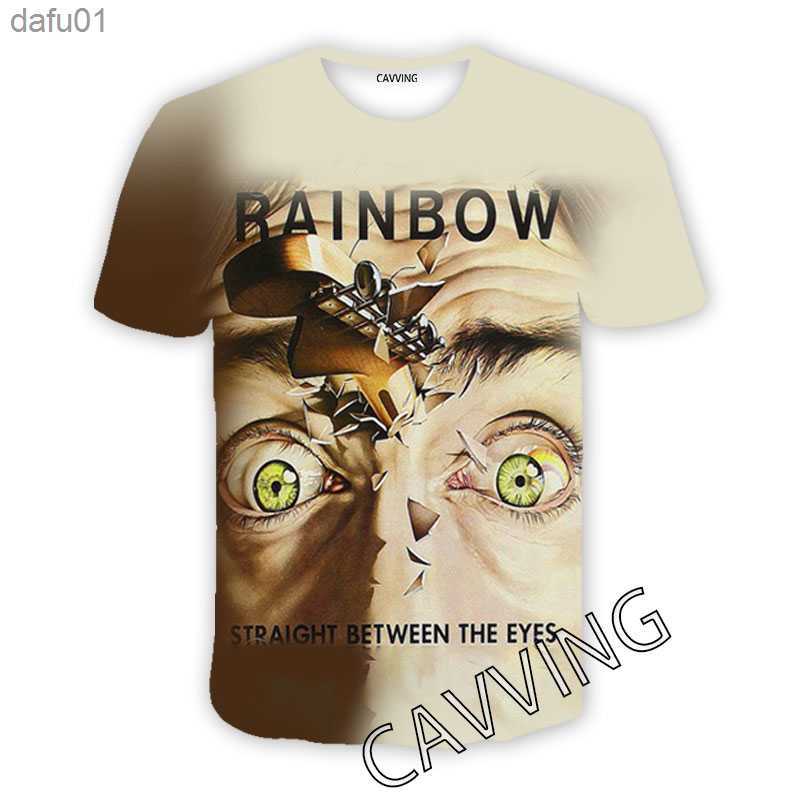 CAVVING 3D Printed Rainbow Rock Casual T-shirts Hip Hop T Shirts Harajuku Styles Tops Clothing for Men/women L230520