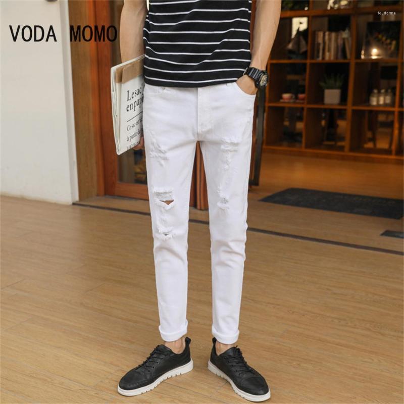 Men's Jeans Fashion Casual White Ripped For Men Pants Slim Skinny Stretch Denim Man Elastic Waist Jogging Trousers
Men's Jeans Fashion Casual White Ripped For Men Pants Slim Skinny Stretch Denim Man Elastic Waist Jogging Trousers