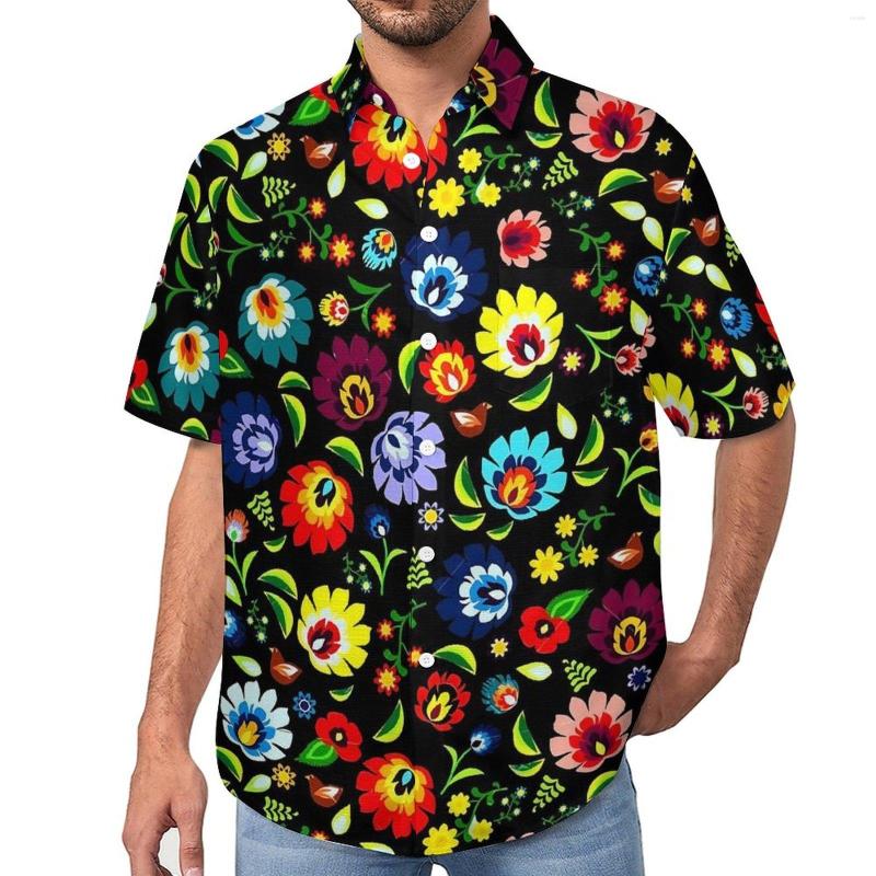 Men's Casual Shirts Colorful Floral Loose Shirt Mens Vacation Hungarian Folk Print Summer Short Sleeves Fashion Oversized Blouses, Style-6
Men's Casual Shirts Colorful Floral Loose Shirt Mens Vacation Hungarian Folk Print Summer Short Sleeves Fashion Oversized Blouses, Style-6