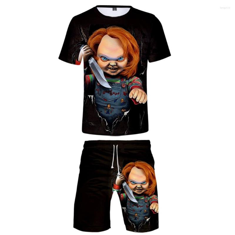 Men's Tracksuits Horror Movie Chucky Sets 2 Piece Set Summer Short Sleeve T Shirt Shorts Fashion Suit Streetwear Clothes, Dtdk-50
Men's Tracksuits Horror Movie Chucky Sets 2 Piece Set Summer Short Sleeve T Shirt Shorts Fashion Suit Streetwear Clothes, Dtdk-50