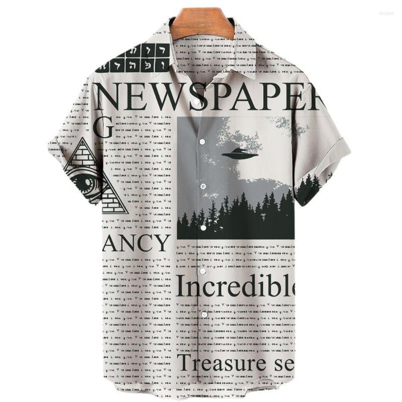 Men's Casual Shirts 2023Male Clothes Retro Shirt For Men Vintage S Papers 3d Print Lapel Hawaiian Short-sleeved Tops Men's, Zf-1022
Men's Casual Shirts 2023Male Clothes Retro Shirt For Men Vintage S Papers 3d Print Lapel Hawaiian Short-sleeved Tops Men's, Zf-1022
