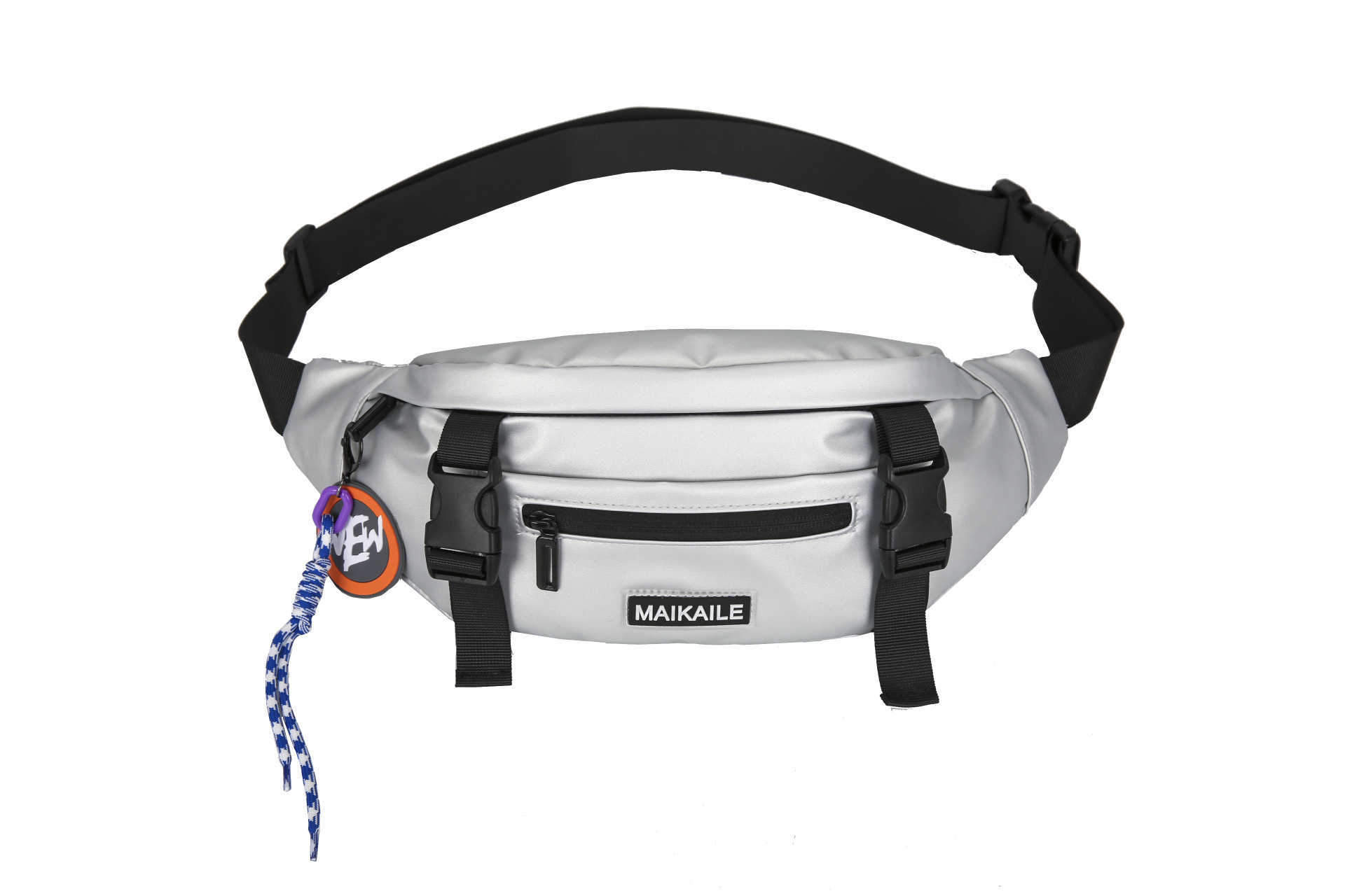 Men's Chest Bag Personalized Simple Casual Korean Version Versatile Large Capacity Waistpack Travel Explosion Waterproof Cool Letter Fashion