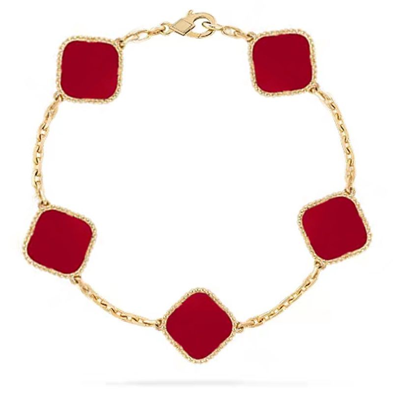 Luxury Clover Bracelet Designer Jewelry For Women 4/ Four Leaf Clover Bacelet Green Black 18k Gold Agate Shell Mother Of Pearl Gifts
Luxury Clover Bracelet Designer Jewelry For Women 4/ Four Leaf Clover Bacelet Green Black 18k Gold Agate Shell Mother Of Pearl Gifts