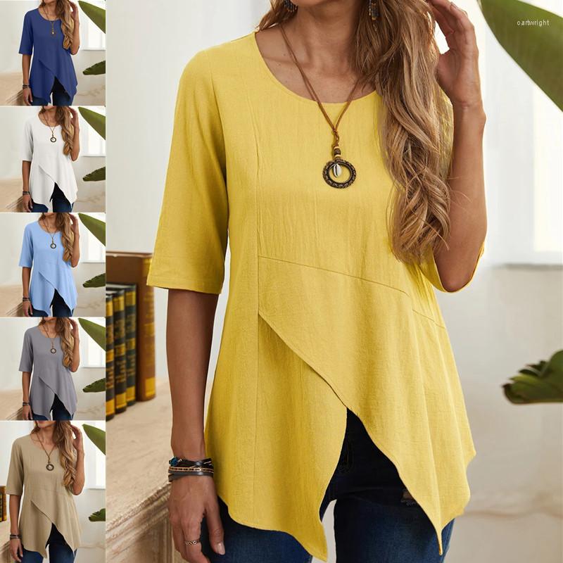 Women' T Shirts 21002 # WISH Women' Irregular Pullover Round Neck Slim Fit Medium Sleeve Cotton T-shirt Top, Sky blue
Women' T Shirts 21002 # WISH Women' Irregular Pullover Round Neck Slim Fit Medium Sleeve Cotton T-shirt Top, Sky blue
