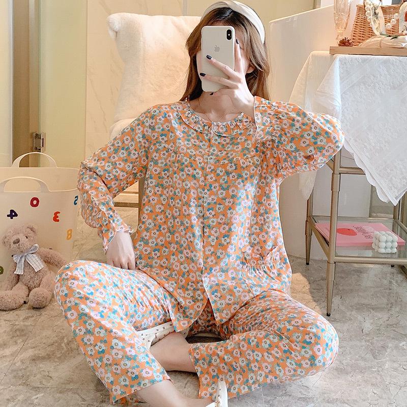 Women's Sleepwear Viscose Pajamas O-Neck Lady Lovely Nightwear 2PCS Shirt&Pants Pyjamas Set Lounge Wear Printed Flower Home Clothes, Navy blue e
Women's Sleepwear Viscose Pajamas O-Neck Lady Lovely Nightwear 2PCS Shirt&Pants Pyjamas Set Lounge Wear Printed Flower Home Clothes, Navy blue e