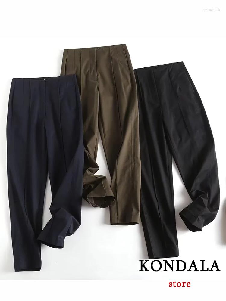 Women' Pants KONDALA Vintage Casual Straight Long Women High Waist Solid Zipper Button Pocket Fashion 2023 Autumn Winter Trousers, Black
Women' Pants KONDALA Vintage Casual Straight Long Women High Waist Solid Zipper Button Pocket Fashion 2023 Autumn Winter Trousers, Black