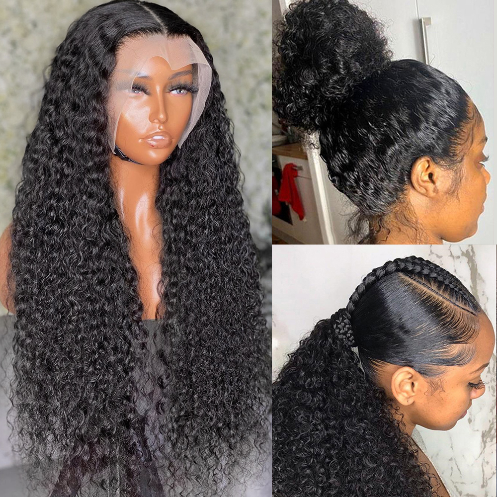 Free shipping Brazilian Honey Deep Front 13X4 HD Lace Frontal Wigs Brown Blonde Highlight Curly Short Bob Synthetic Wig for Black Women