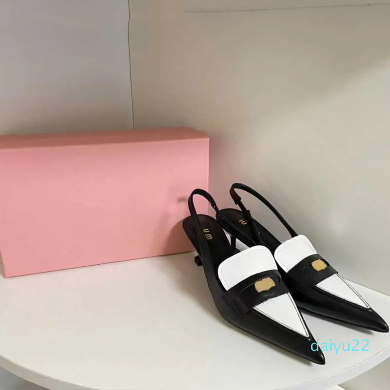 Designer gold coin pointed cat heel sandals women's catwalk style Baotou shallow mouth high heels French single shoes, Black
Designer gold coin pointed cat heel sandals women's catwalk style Baotou shallow mouth high heels French single shoes, Black