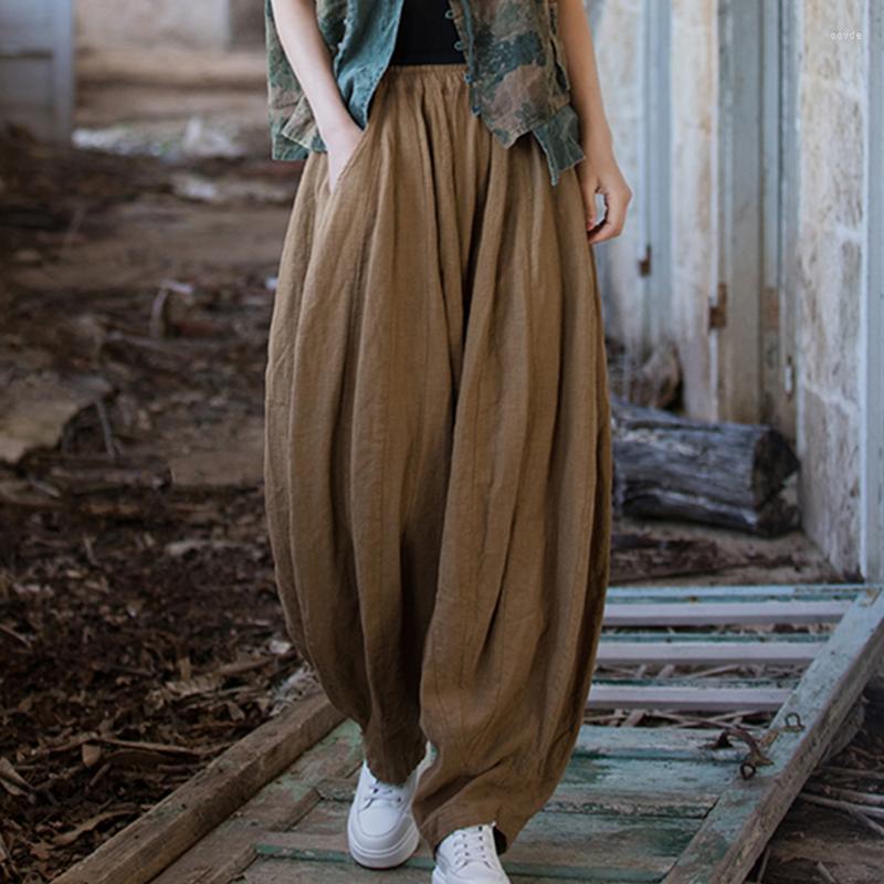 Women's Pants Women's Cotton Linen Baggy Cargo Vintage Elastic Waist Yoga Trousers Loose Casual Long Wide Leg Slacks, Beige
Women's Pants Women's Cotton Linen Baggy Cargo Vintage Elastic Waist Yoga Trousers Loose Casual Long Wide Leg Slacks, Beige