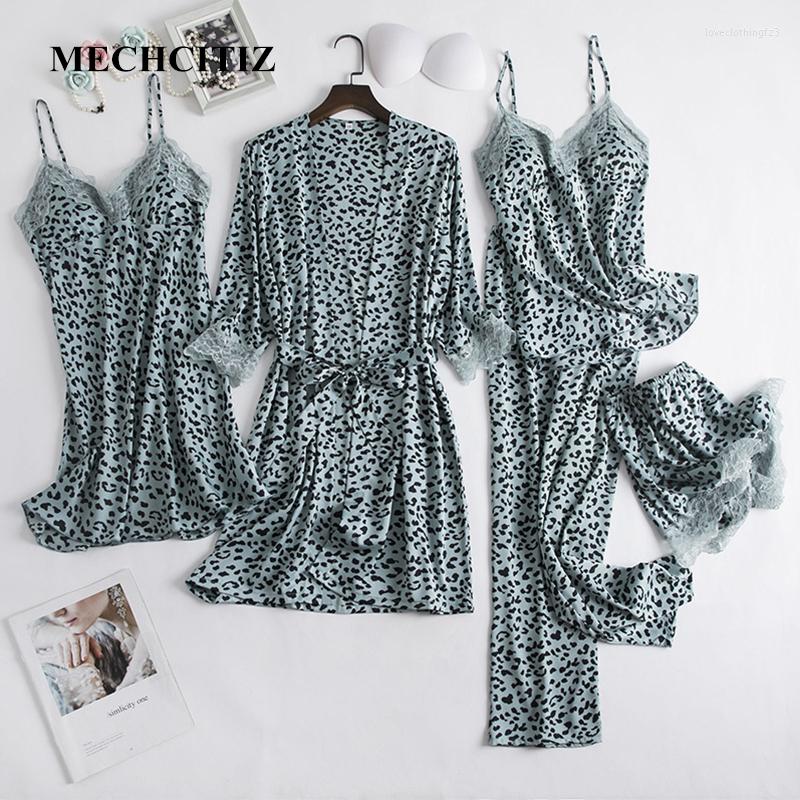 Women's Sleepwear MECHCITIZ 2023 Silk Pyjamas Sets Women 5 Pieces Sexy Lace Female Satin Pyjama Spring Pijama Robe Home Suit, Beige
Women's Sleepwear MECHCITIZ 2023 Silk Pyjamas Sets Women 5 Pieces Sexy Lace Female Satin Pyjama Spring Pijama Robe Home Suit, Beige