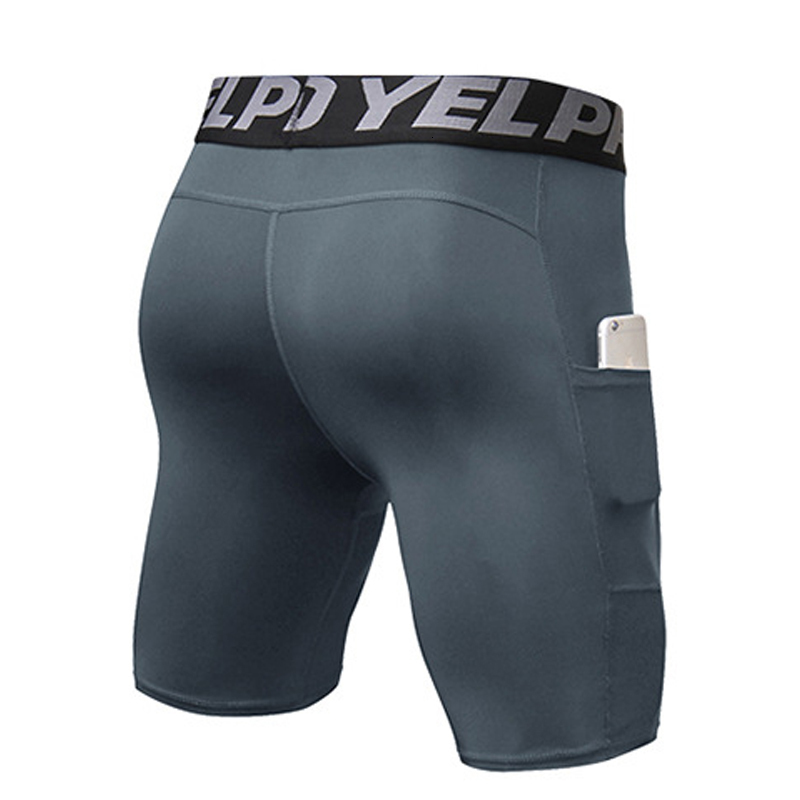 Men's Shorts Quick Dry Compression Tights Men with Pocket Gym Fitness Shorts Sportswear Short Leggings Elastic Underwear Customized 230607
