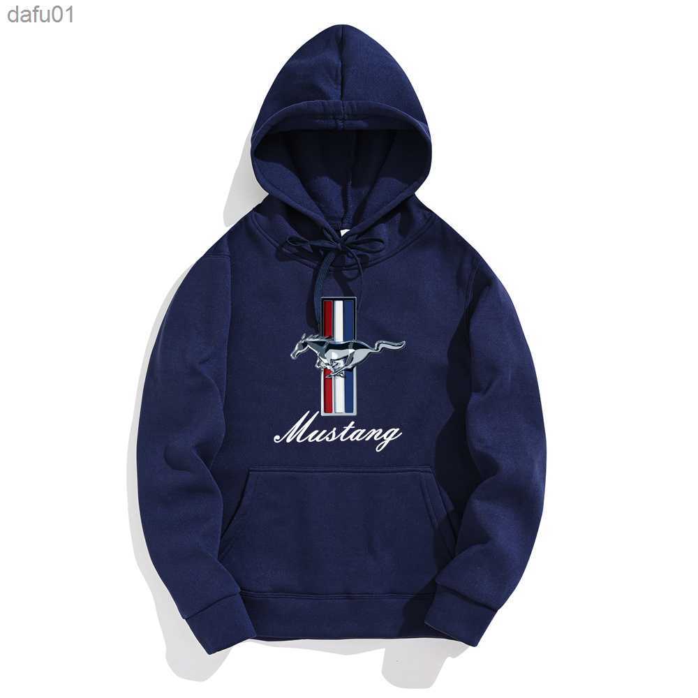 Ford Mustang Printed Hoodie Men's Casual Sports Hoodie Printed Wool Super Dalian Hoodie Fashion Hip Hop Street Sweater s-3X L230520