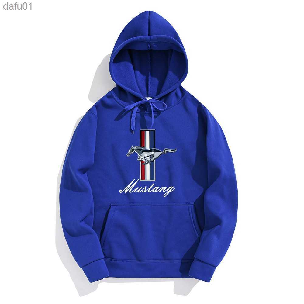 Ford Mustang Printed Hoodie Men's Casual Sports Hoodie Printed Wool Super Dalian Hoodie Fashion Hip Hop Street Sweater s-3X L230520
