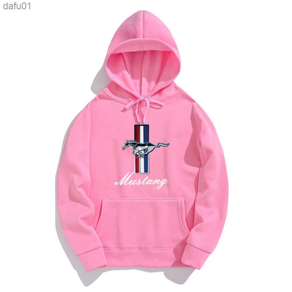 Ford Mustang Printed Hoodie Men's Casual Sports Hoodie Printed Wool Super Dalian Hoodie Fashion Hip Hop Street Sweater s-3X L230520