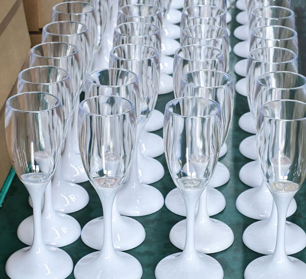 Led Champagne Flute Glasses Light Up Flashing Wine Cups Liquid Activated Drinkwear for Wedding Party Birthday Festivals Bar Decorations