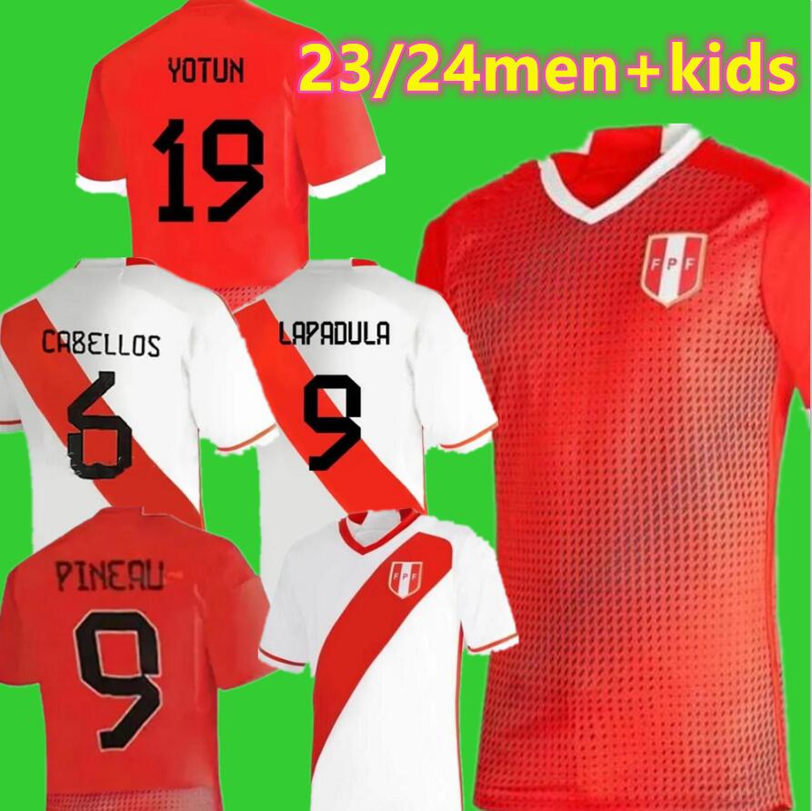 2023 2024 Peru Soccer Jerseys LAPADULA LUIS LBERICO PINEAU CUEVAS CARTAGENA TAPIA VALERA AQUINO national team 23 24 football shirt men kids kit
2023 2024 Peru Soccer Jerseys LAPADULA LUIS LBERICO PINEAU CUEVAS CARTAGENA TAPIA VALERA AQUINO national team 23 24 football shirt men kids kit