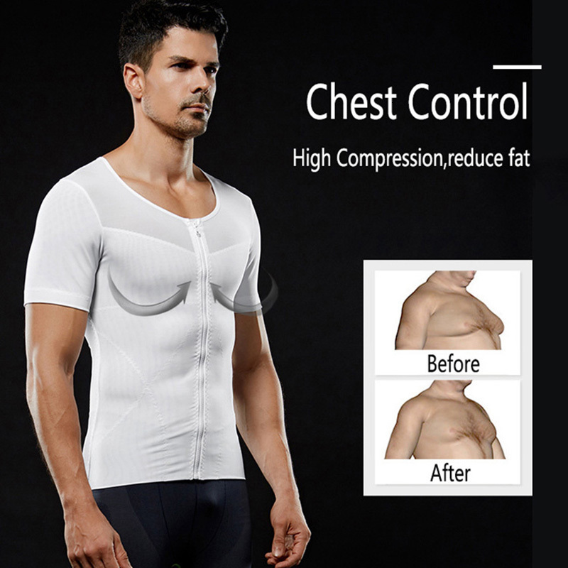 Waist Tummy Shaper Men Body Shapers Corsets Slimming Tops Shapewear Compression T-shirt Tummy Control Belly Reducer Posture Corrector Tops 230607