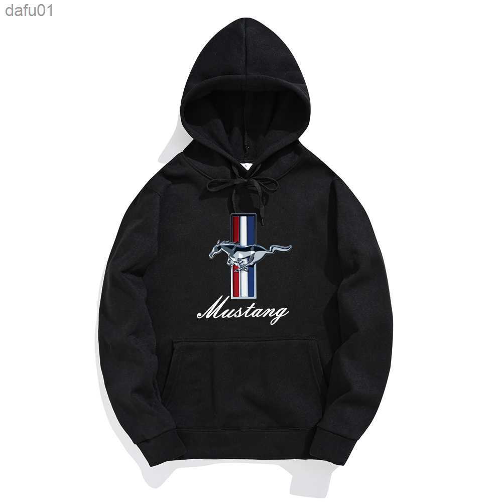 Ford Mustang Printed Hoodie Men's Casual Sports Hoodie Printed Wool Super Dalian Hoodie Fashion Hip Hop Street Sweater s-3X L230520