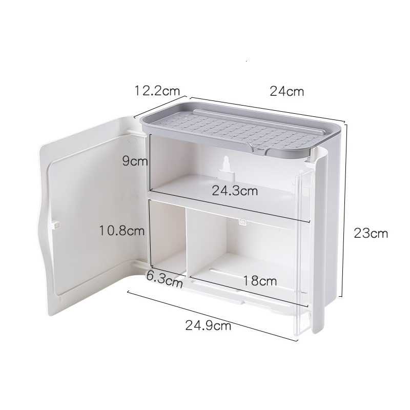 Toilet Paper Holders Toilet Paper Holder Waterproof Wall Shelf for Toilet Paper Tray Roll Paper Towel Holder Makeup Storage Bathroom Accessories Set 2
