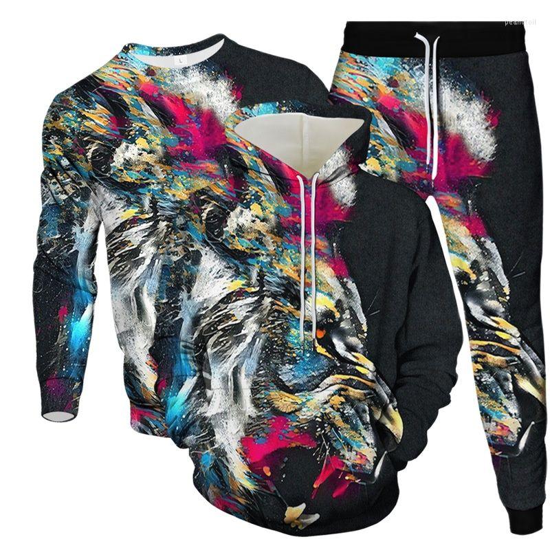 Men' Tracksuits 2023 Men Sweatshirts Sweatpants Hoodies Three Pieces Set Male Fashion Streetwear Outfit Clothes Suit Animal Lion Print, As picture show
Men' Tracksuits 2023 Men Sweatshirts Sweatpants Hoodies Three Pieces Set Male Fashion Streetwear Outfit Clothes Suit Animal Lion Print, As picture show
