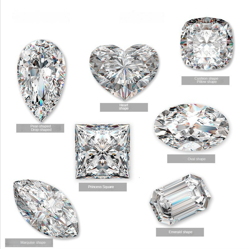 Loose Diamonds Sherich GRA Loose Special Shape D Color Heart Princess Oval Radiant Marquise Cushion Cut Lab Grown Diamond Jewelry 230607