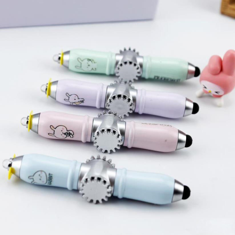 SpinWrite LED Touch Pen: Blue Cartoon Fidget Spinner with Rotating Ballpoint Tip & Light-up Function, Mixed
SpinWrite LED Touch Pen: Blue Cartoon Fidget Spinner with Rotating Ballpoint Tip & Light-up Function, Mixed