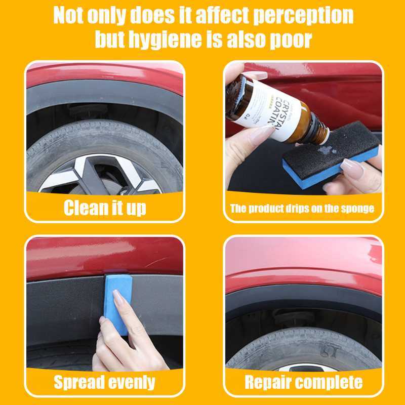 2025 new Upgrade New 30mlplastic Refurbishing for Car Interior Dashboard Panel Leather Renovated Wax Coating Agent with Wiping Board