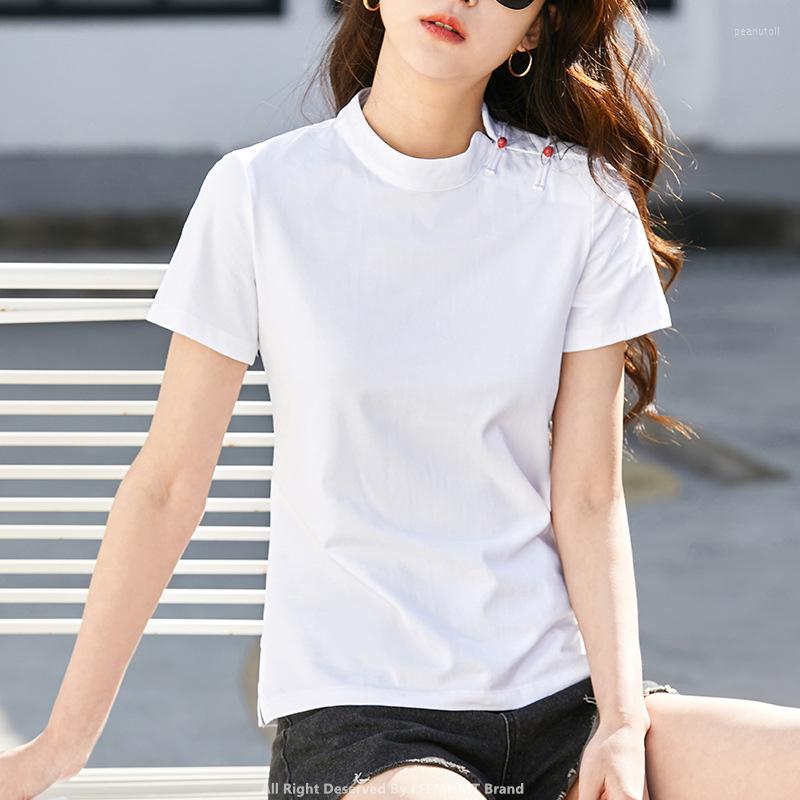 Women' T Shirts 136 Women Summer Fashion T-shirts Chinese Vintage Buckle Short Sleeve Stand Collar Solid Color Simple Casual Loose Pullover, 136 white
Women' T Shirts 136 Women Summer Fashion T-shirts Chinese Vintage Buckle Short Sleeve Stand Collar Solid Color Simple Casual Loose Pullover, 136 white