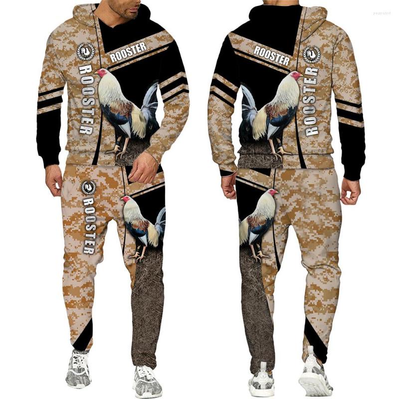 Men' Tracksuits 3D Printed Animal Rooster Camouflage Hooded Sweater Set Pullover Sweatpants Sportswear Couples, 13799
Men' Tracksuits 3D Printed Animal Rooster Camouflage Hooded Sweater Set Pullover Sweatpants Sportswear Couples, 13799
