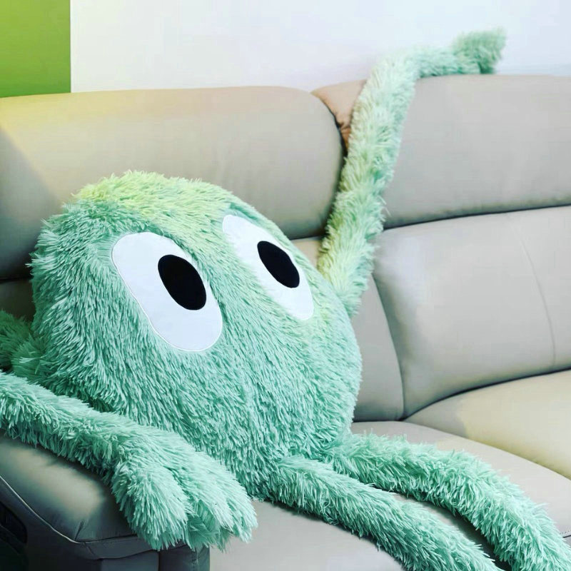 Plush Dolls 1PC 175CM Giant Swag Ferry Green Pink Octopus Alien Monster Toy Stuffed Long Arms Legs Throw Boyfriend Pillow Room Decor 230608