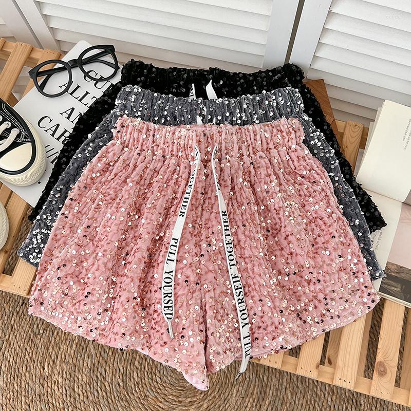 Women's Shorts Women Sequins Letter Drawstring Spliced Almighty Sexy Glitter Elastic Waist Femme Short Party Pants, Pink
Women's Shorts Women Sequins Letter Drawstring Spliced Almighty Sexy Glitter Elastic Waist Femme Short Party Pants, Pink