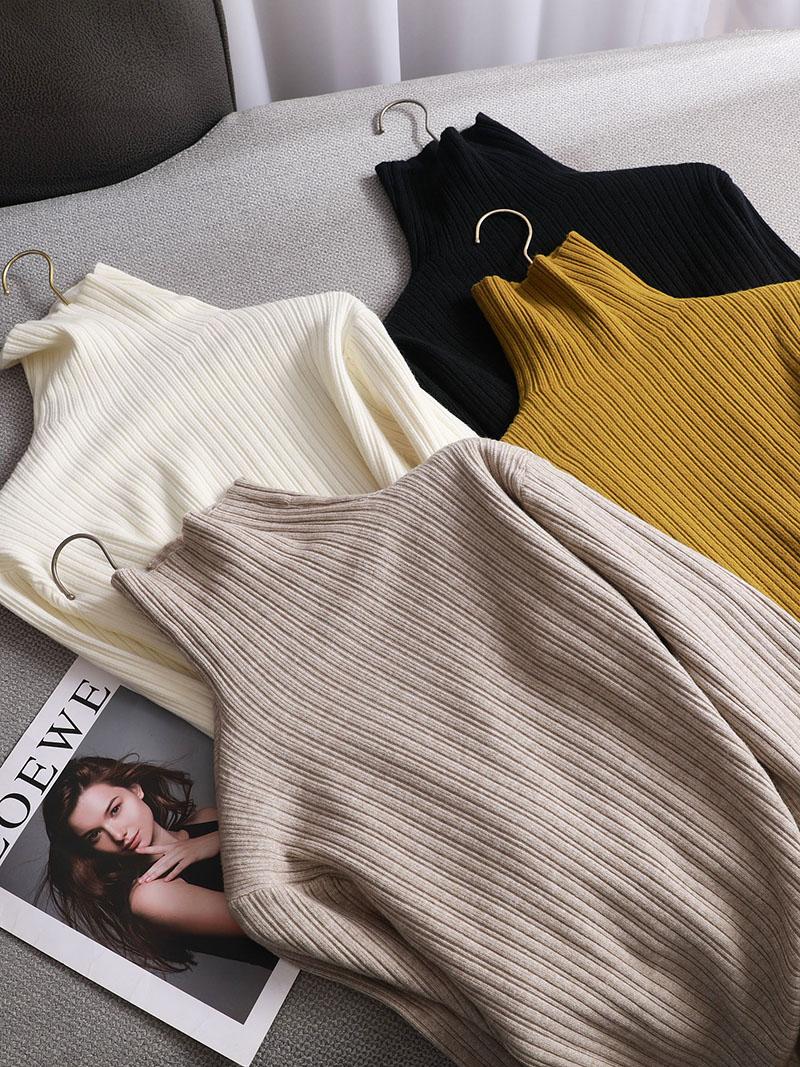 Women's Sweaters 2023 Thick Basic Autumn Winter Highneck Sweater Pullovers Women Loose Turtleneck Pullover Female Long Sleeve, Khaki
Women's Sweaters 2023 Thick Basic Autumn Winter Highneck Sweater Pullovers Women Loose Turtleneck Pullover Female Long Sleeve, Khaki