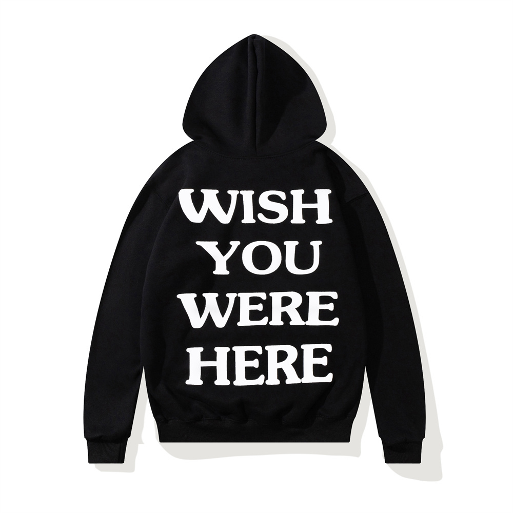 ASTROWORLD WISH YOU WERE HERE HOODIES Letter Embroidered ASTROWORLD HOODIE Streetwear Man Woman Pullover