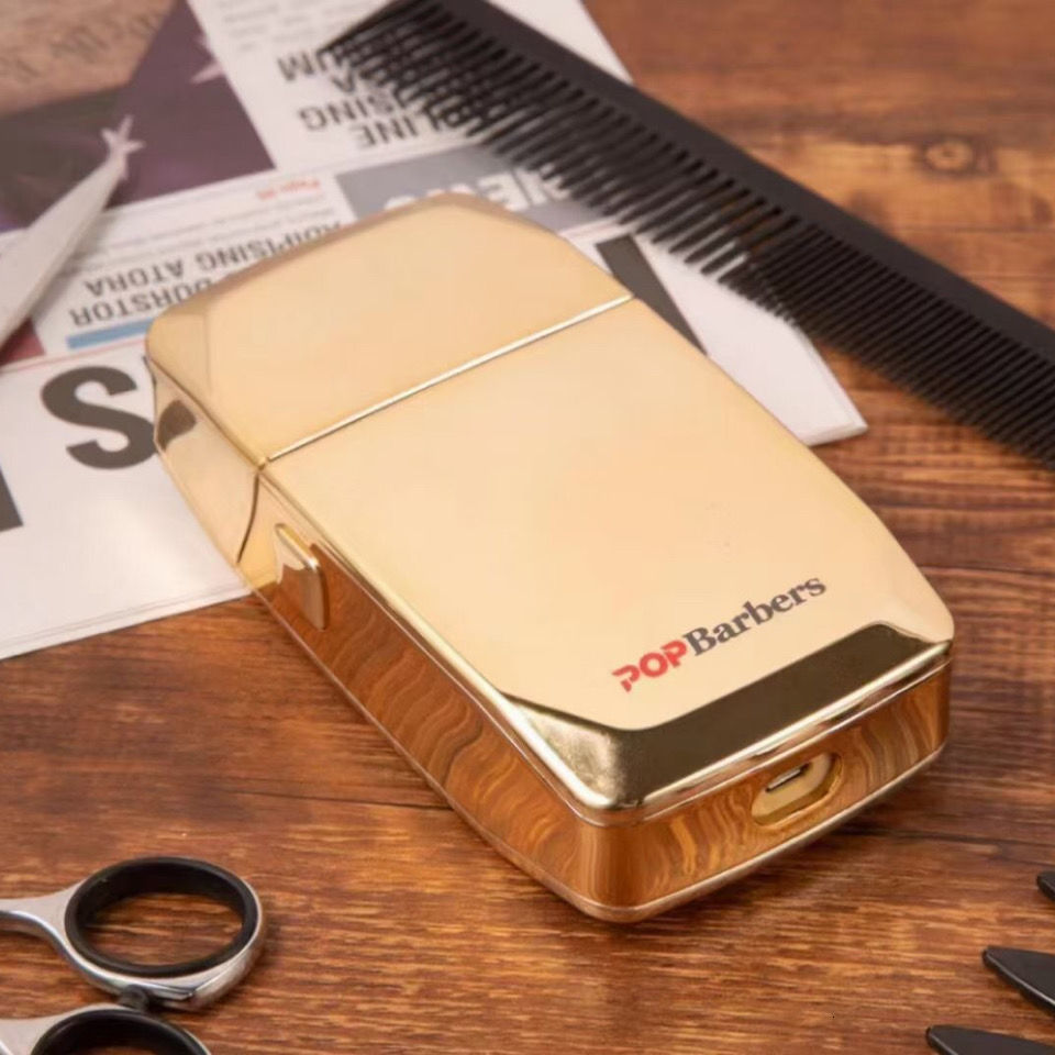 Hair Trimmer Professional 9000RPM Pop Barbers Oil Head Electric Hair Clippers Golden Oil Gradient Push Electric Shaver Hair Trimmer 230607