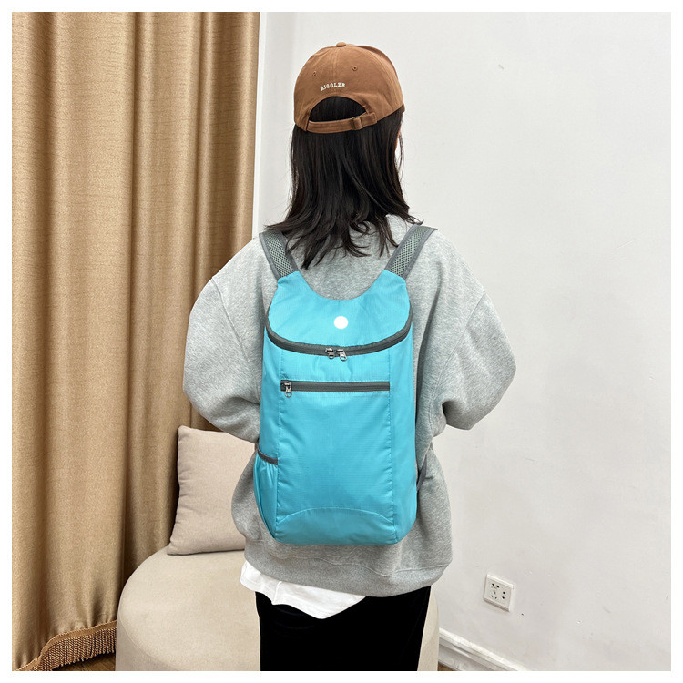 LMFolding Backpack Schoobag For Teenager Big laptop bag Portable Waterproof Nylon Foldable Backpacks Sports 6 Colors for Hiking