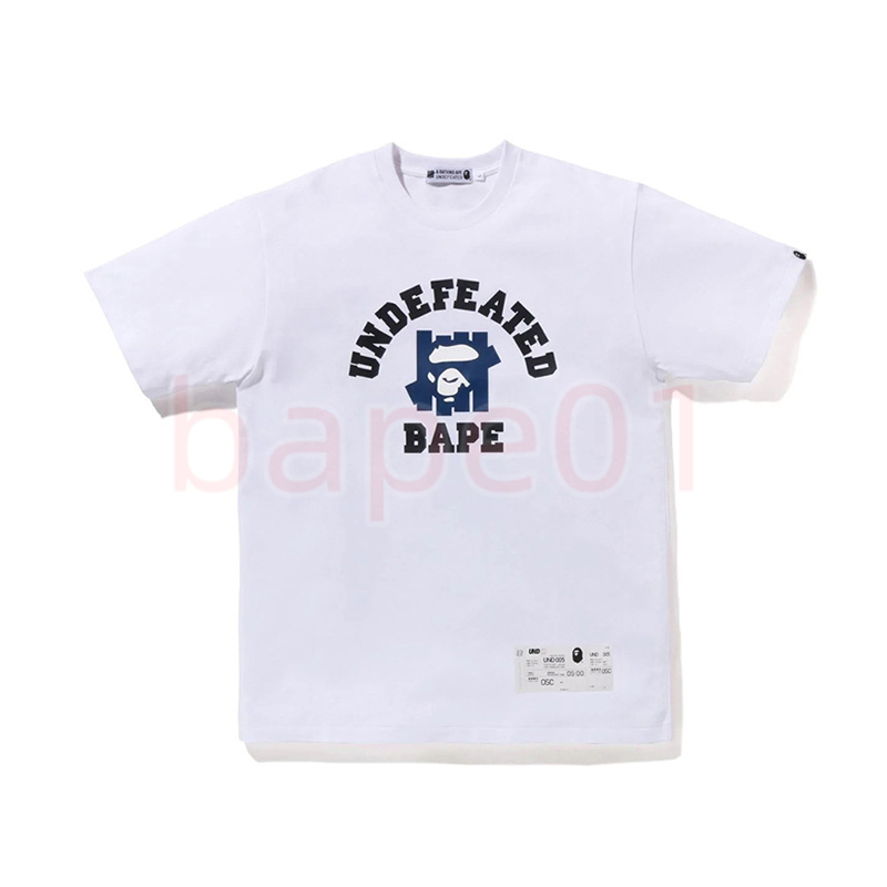 Bape Mens Designer T Shirts Mans Black White Letter Printing Casual Short Sleeves Summer T Shirt Couples Woman Tees Asian Size M-2XL
Bape Mens Designer T Shirts Mans Black White Letter Printing Casual Short Sleeves Summer T Shirt Couples Woman Tees Asian Size M-2XL