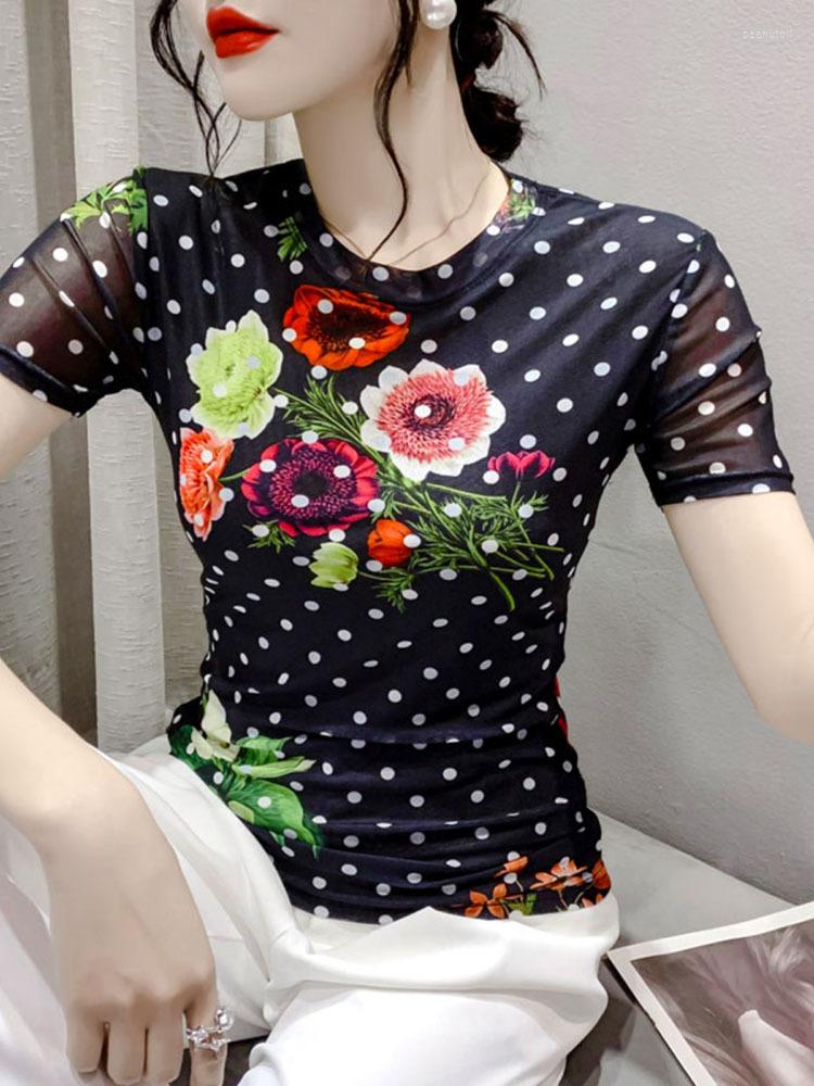 Women's T Shirts Summer Skinny Mesh Shirt Women Casual Vintage Slim Thin Print Women's T-shirt O-neck Short Sleeve T-shirts, Picture color
Women's T Shirts Summer Skinny Mesh Shirt Women Casual Vintage Slim Thin Print Women's T-shirt O-neck Short Sleeve T-shirts, Picture color
