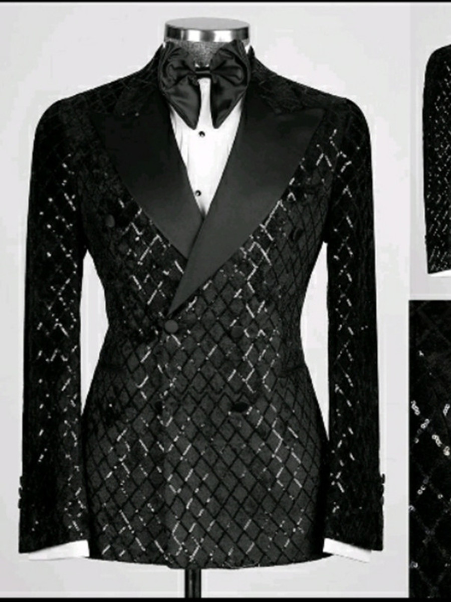 Wedding Tuxedos Double-Breasted Mens Suit Peak Lapel Formal Business Mens Jacket Blazer Groom Tuxedo Coat Pants 2151118, Same as image
Wedding Tuxedos Double-Breasted Mens Suit Peak Lapel Formal Business Mens Jacket Blazer Groom Tuxedo Coat Pants 2151118, Same as image