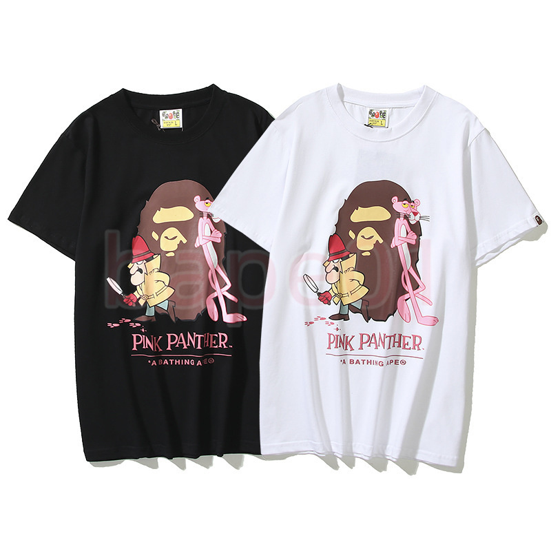 Bape Mens Designer T Shirts Mans Cartoon Printing Casual Short Sleeves Summer T Shirt Couples Woman Tees Asian Size M-2XL, Black 
Bape Mens Designer T Shirts Mans Cartoon Printing Casual Short Sleeves Summer T Shirt Couples Woman Tees Asian Size M-2XL, Black