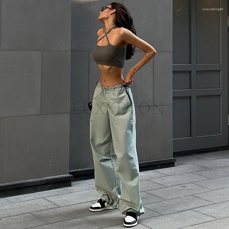 Women's Pants Y2k Cargo Women Casual Loose Lace-up High Waist Female Wide Leg Pant Spring Streetwear Drawstring Ladies Long Trouser, Black
Women's Pants Y2k Cargo Women Casual Loose Lace-up High Waist Female Wide Leg Pant Spring Streetwear Drawstring Ladies Long Trouser, Black