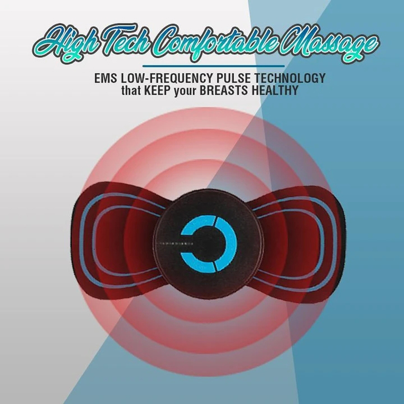 Portable Slim Equipment Reactivate EMS Electric Pad Electric Breast Enhancer Massager Chest Frequency Vibration Massager Bra Booster Growth Stimulator