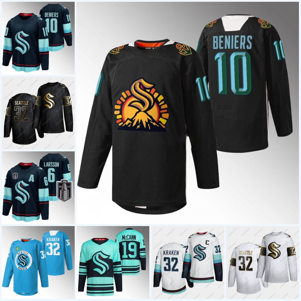 #10 Matty Beniers Jerseys Kraken Hockey 13 Tanev 31 Philipp Grubauer 19 Jared McCann 95 Andre Burakovsky 21 Alex Wennberg 22 Bjorkstrand 24 Oleksiak Seattle Jersey, White5 2023-stanley-cup men
#10 Matty Beniers Jerseys Kraken Hockey 13 Tanev 31 Philipp Grubauer 19 Jared McCann 95 Andre Burakovsky 21 Alex Wennberg 22 Bjorkstrand 24 Oleksiak Seattle Jersey, White5 2023-stanley-cup men