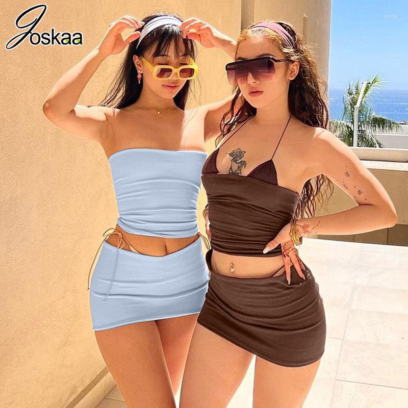Work Dresses Joskaa Solid Casual Two Piece Set Women Sexy Tube Tops And High Waist Mini Skirts Matching Summer 2023 Beach Vacation Outfits, Black
Work Dresses Joskaa Solid Casual Two Piece Set Women Sexy Tube Tops And High Waist Mini Skirts Matching Summer 2023 Beach Vacation Outfits, Black