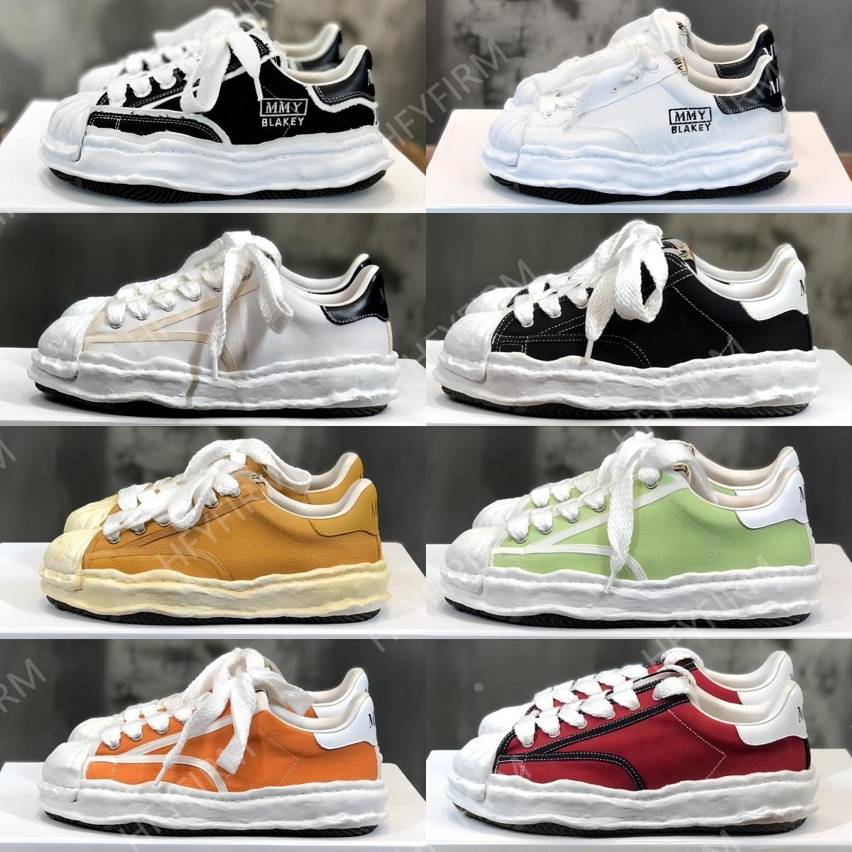 2023 Designer maison mihara yasuhiro miharas mmy Shoes mmy men women low top Sole canvas Shoe leather triple black white Original Sole Cap Sneakers Mens Trainers