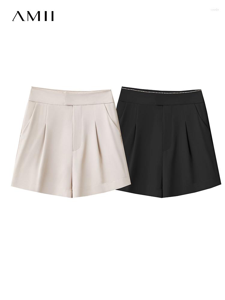 Women' Shorts AMII Minimalism Women 2023 Summer Straight Office Lady Casual Pants White Solid Color Shirring 12170248, Black
Women' Shorts AMII Minimalism Women 2023 Summer Straight Office Lady Casual Pants White Solid Color Shirring 12170248, Black